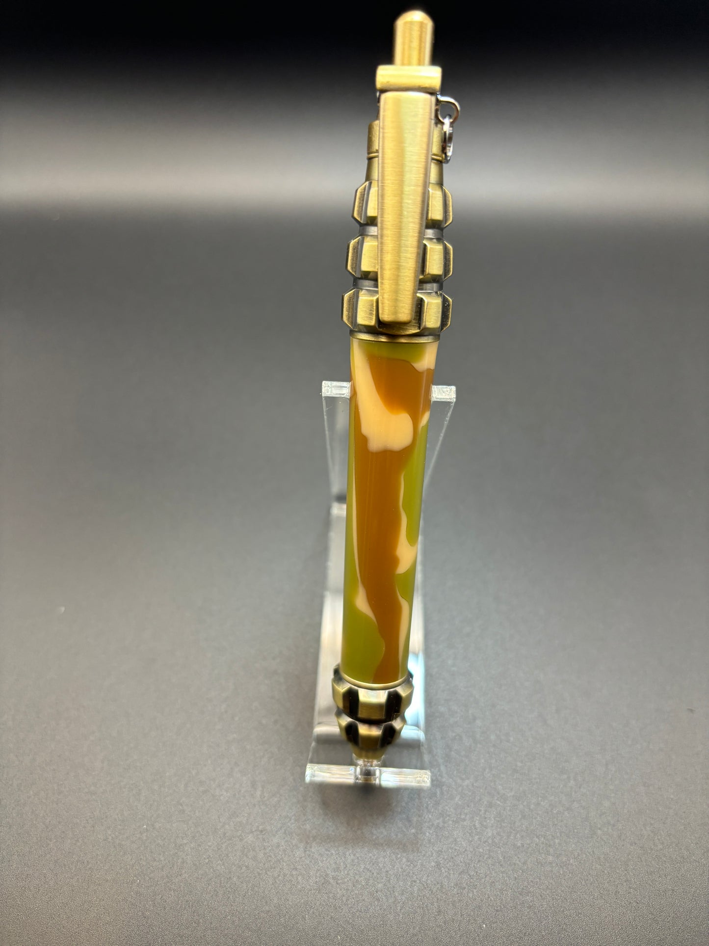 Grenade Pen ★ Antique Brass ★ Desert Camo