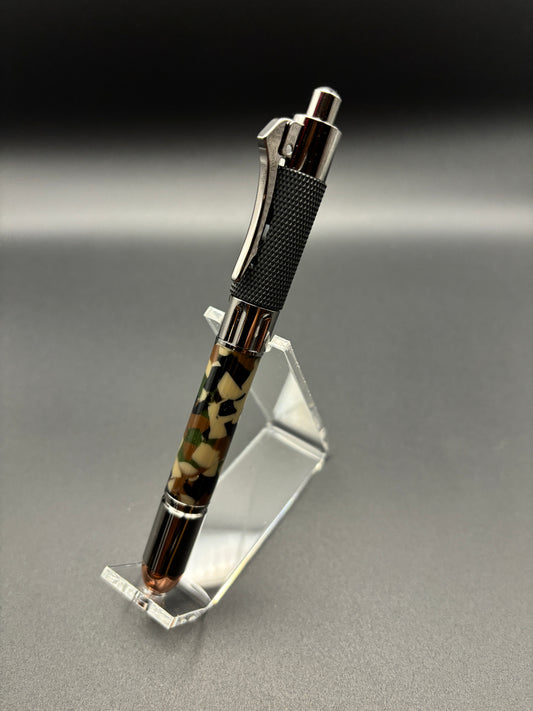 Revolver Pen ★ Gun Metal ★ Woodland Camo